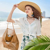 Large-capacity Beach Bag for Women Lightweight Portable Shoulder Tote
