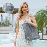 Large-capacity Beach Bag for Women Lightweight Portable Shoulder Tote