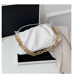Retro Women Dumplings Messenger Bag Chain Cloud Female Crossbody Shoulder Bag