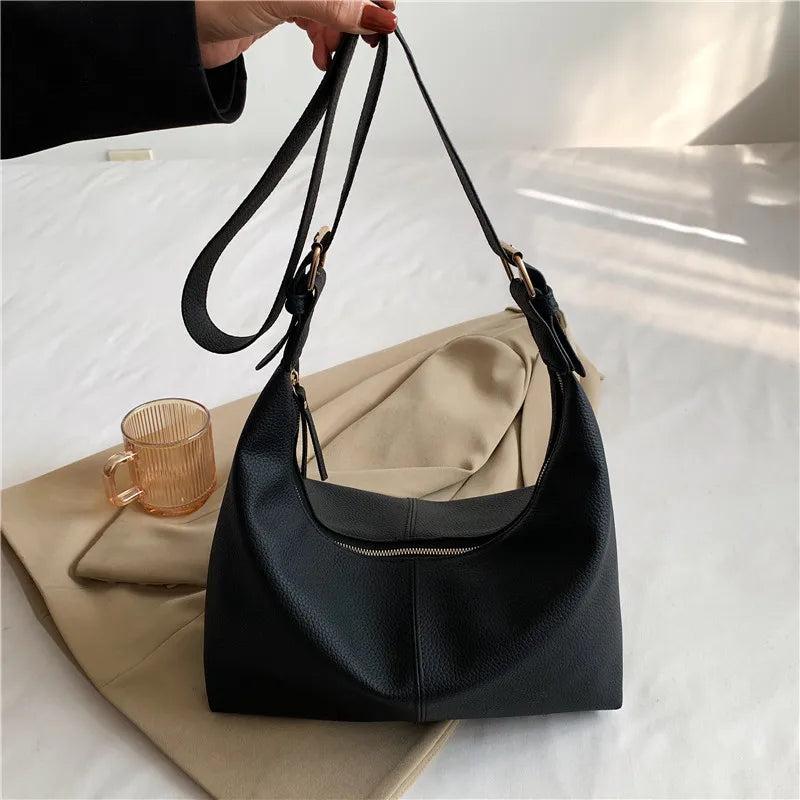 Women's Large Shoulder Bag Soft Leather Crossbody Tote