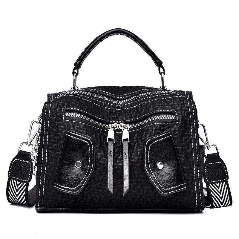 Casual Women Handbag Travel Shoulder Bag Soft Leather Female Crossbody Bag