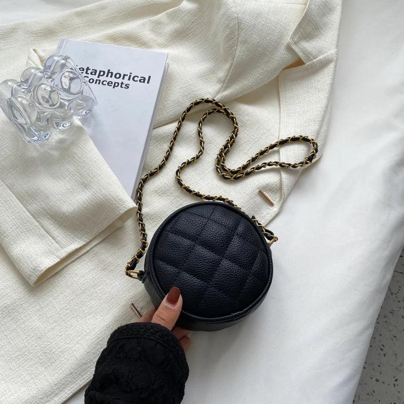 Round Crossbody Bags for Women Purses Mini Shoulder Bags Hand Bags