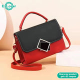 Women Small Handbag Messenger Bag PU Leather Shoulder Bag Ladies Lock Crossbody