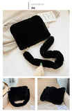 Soft Fur Hobo Handbag Women Large Capacity Purse Lady Sac Winter Handbag