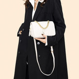 Women Mini Shoulder Bag Satchel Style Nylon Small Crossbody Bags Chain Clutch