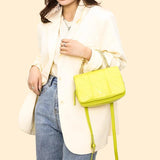 Women Mini Shoulder Bag Satchel Style Nylon Small Crossbody Bags Chain Clutch