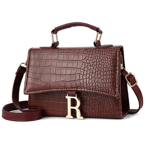 Stone Pattern Shoulder Crossbody Bag for Women Top-handle Bag