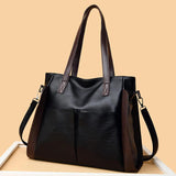 Leather Shoulder Bag Women Large Capacity Tote Handbag and Purse