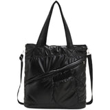 Winter Soft Fluffy Cotton Shoulder Bag Waterproof Casual Travel Handbag