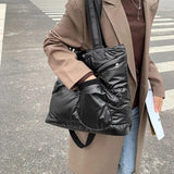 Winter Soft Fluffy Cotton Shoulder Bag Waterproof Casual Travel Handbag