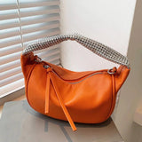Vintage Soft Leather Handbag Women Crossbody Bag Retro Clutches Purse