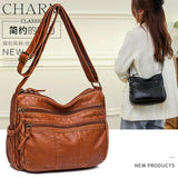 Soft Leather Shoulder Bag Crossbody Messenger Bag for Women