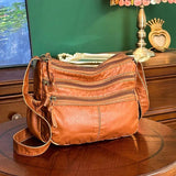 Soft Leather Shoulder Bag Crossbody Messenger Bag for Women