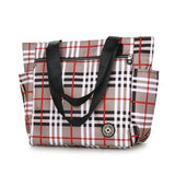 Stripe Waterproof Oxford Duffle Large Capacity Women Travel Shoulder Valise