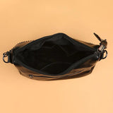 Women Crossbody Shoulder Bag Solid Pu Leather Handbag
