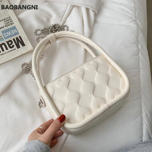 Mini Tote Bag Summer PU Leather Women's Handbag Travel Shoulder Messenger Purse