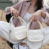 Mini Tote Bag Summer PU Leather Women's Handbag Travel Shoulder Messenger Purse