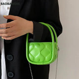 Mini Tote Bag Summer PU Leather Women's Handbag Travel Shoulder Messenger Purse