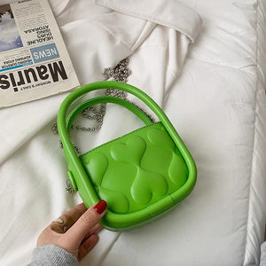 Mini Tote Bag Summer PU Leather Women's Handbag Travel Shoulder Messenger Purse