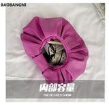 Cloud Bag Women Handbag PU Leather Round Shoulder Crossbody Solid Ladies Hand Ba