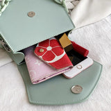 Summer Shoulder Crossbody Bag Ladies Handbags Solid PU Leather