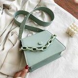 Summer Shoulder Crossbody Bag Ladies Handbags Solid PU Leather