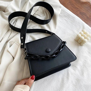 Summer Shoulder Crossbody Bag Ladies Handbags Solid PU Leather