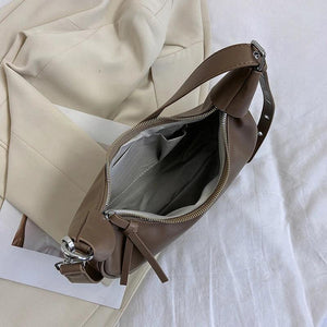 Vintage Leather Shoulder Bags Female Women Crossbody Bag