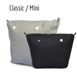 Mini Obag Canvas Insert Zipper Pocket
