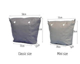 Mini Obag Canvas Insert Zipper Pocket