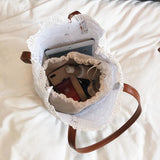 Lace Women Handbag Top-Handle Shoulder Bag Lady Crossbody Beach Bag