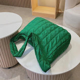 Retro High Capacity Shoulder Tote Bag Winter Style Crossbody Bag