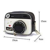 Retro Chains Camera Shape Crossbody Bag for Girls