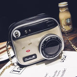 Retro Chains Camera Shape Crossbody Bag for Girls