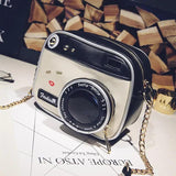 Retro Chains Camera Shape Crossbody Bag for Girls