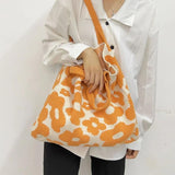 Large Capacity Flower Tote Bag for Daily Work