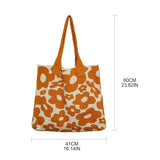 Large Capacity Flower Tote Bag for Daily Work