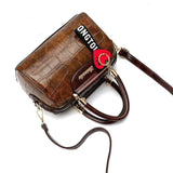 Classic Crocodile Pattern Women Handbag Shoulder Bag