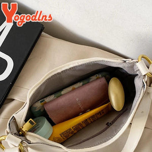 Half-moon Bag PU Leather Underarm Bag For Women Solid Female