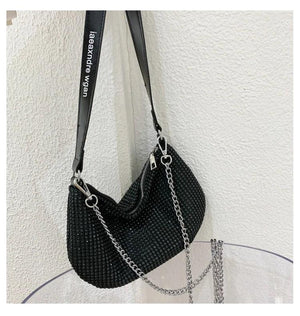 Rhinestone Evening Bag Shoulder Handbags Wedding Party Totes