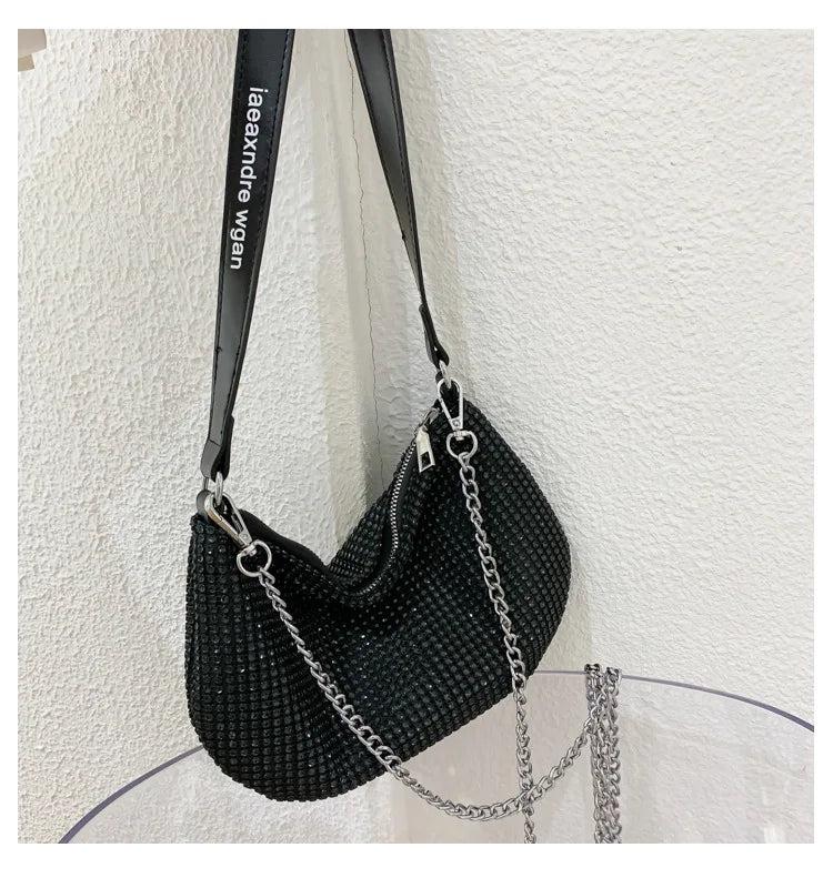 Rhinestone Evening Bag Shoulder Handbags Wedding Party Totes