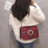 Woolen Crossbody Bags for Women Handbags Famous Bolsa Feminina Shoulder Bag