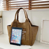 Canvas Art Bag Sen Series Casual Fresh Letter Hand Bag Female Shoulder Bag