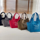 Canvas Art Bag Sen Series Casual Fresh Letter Hand Bag Female Shoulder Bag