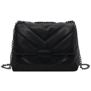 Quilted Chain Shoulder Bag for Women Crossbody Flap Purse