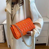 Sequins Chain Shoulder Bag for Women Square Satchel Handbag Purse Tote