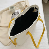 Women Bag Korea Japan Large Capacity Shoulder Bag Female PU Underarm Tote Handba