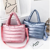 Nylon Women's Winter Shoulder Bag Large Capacity Travel Crossbody Tote