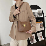 Soft Leather Bucket Bag Woman Crossbody Satchel Shoulder Tote Casual Female Bag