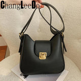 Soft Leather Bucket Bag Woman Crossbody Satchel Shoulder Tote Casual Female Bag